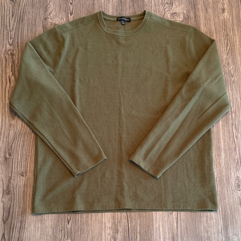 Banana Republic Men's Crewneck Sweater in Olive